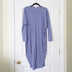 Modest blue dress